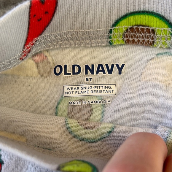 Old Navy Kids Pajama Set, T-shirt and Long Pants, Let’s Taco Bout It, Size 5T - Picture 11 of 17